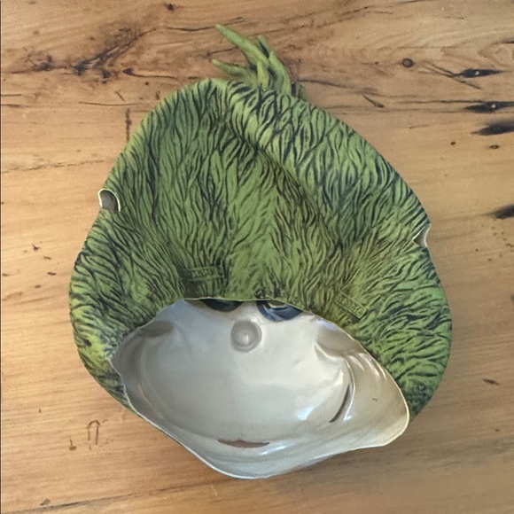 Grinch Costume Mask Dress Fur Gloves Tights Adult Small/Medium - Picture 3 of 7